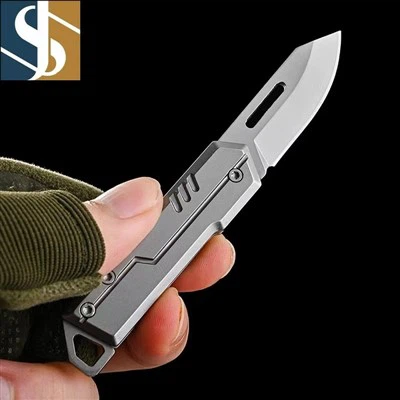 All Steel Small Keychain Knife